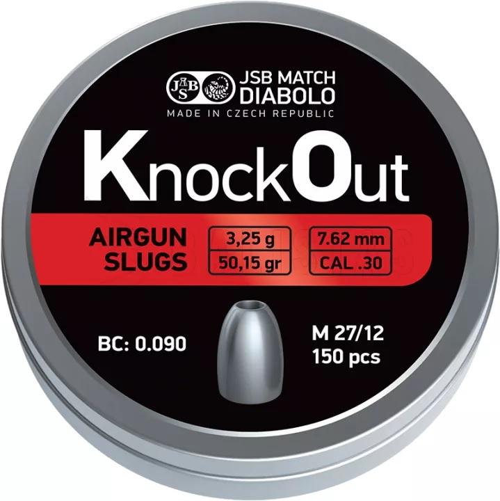 Knock Out Pellets SLUGS 7,62mm / 303  /  50,15 grain / 3,25 Gram / 150 Stuks-3136-a